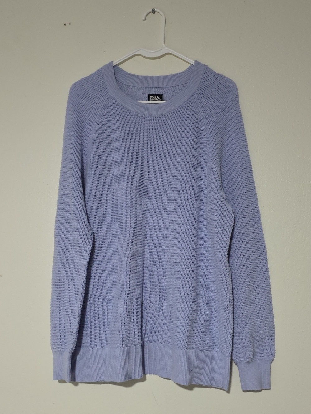 Eddie Bauer Light Lavender Crewneck Sweater Size Tall XL